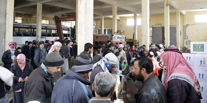  جانب من توزيع مساعدات مركز الملك سلمان للإغاثة في الداخل السوري