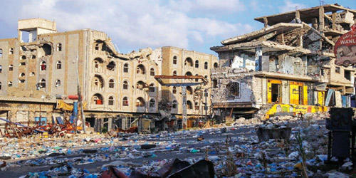  آثار التدمير الممنهج من ميلشيا الحوثي والمخلوع