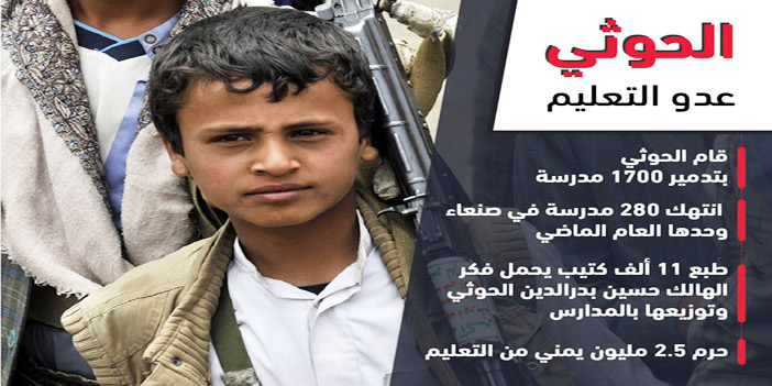 انتهاكات ميليشيا الحوثي للتعليم في اليمن والحكومة تتصدى لمحاولة تغيير المناهج 
