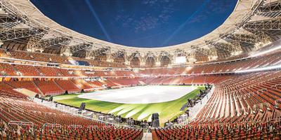 ملعب الجوهرة جاهز لمواجهة الصقور والأسود 