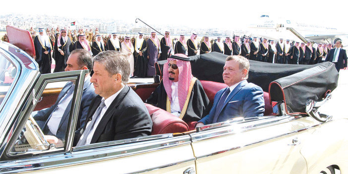 خادم الحرمين لملك الأردن: الزيارة أتاحت لنا توطيد العلاقات الثنائية وتعزيز أواصر الأخوة 