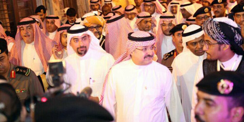  الأمير مشعل خلال افتتاح المهرجان