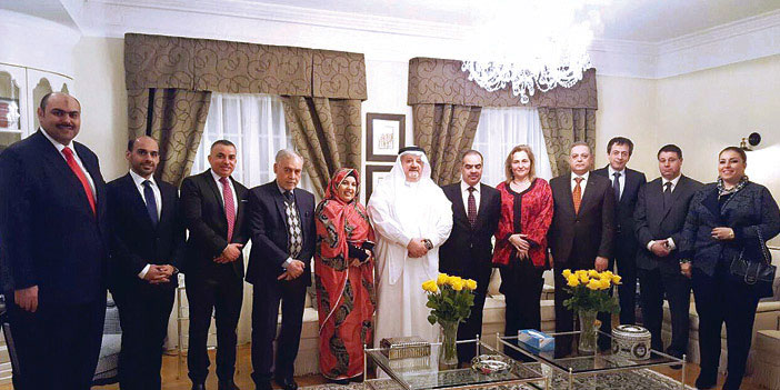  السفير الثقفي يحتفي بسفير البحرين لدى المملكة المتحدة