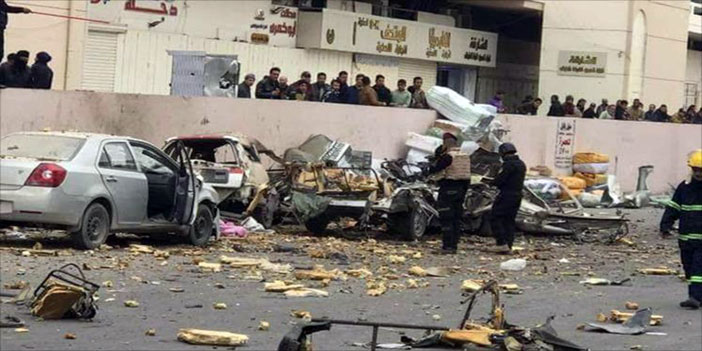 انفجار مفخخة استهدفت مركز شرطة وسط بغداد 
