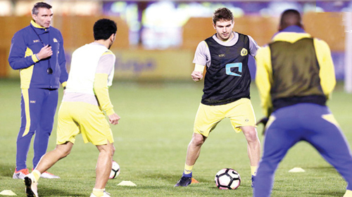  جانب من مران النصر