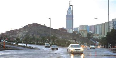 أمطار على منطقة مكة المكرمة 