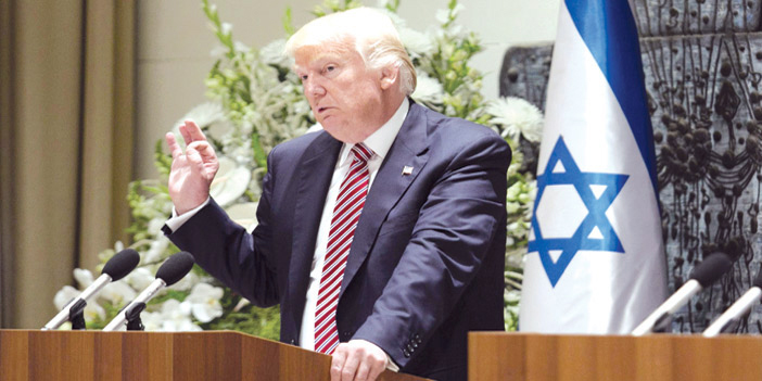  الرئيس الأمريكي دونالد ترامب يتعهد بتحقيق السلام عقب وصوله إسرائيل أمس
