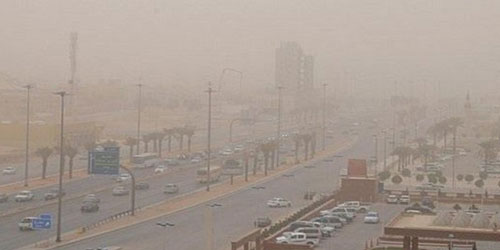 الأرصاد: رياح مغبرة تحد من الرؤية على 8 مناطق 