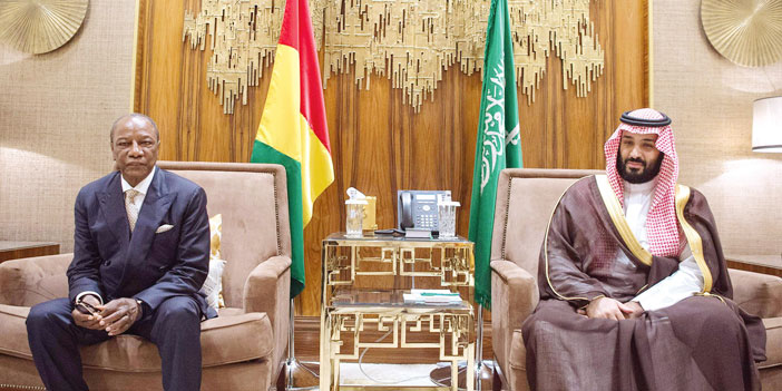  جانب من لقاء ولي ولي العهد والرئيس الغيني