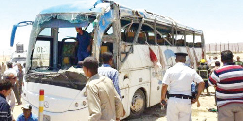 الحافلة التي تعرضت للهجوم المسلح