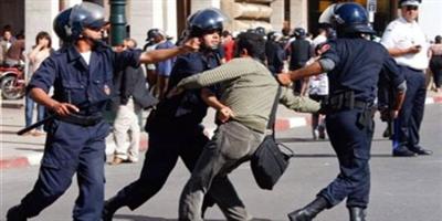الأمن المغربي يفرق مظاهرات بالقوة في العاصمة الرباط 
