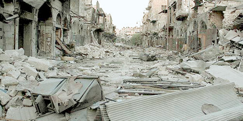  حجم الدمار الذي خلفه القصف الجوي المتكرر على المدن السورية