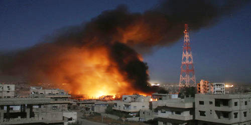  القصف الجوي المتكرر لأحياء مدينة درعا