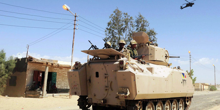  الجيش المصري أثناء عملية تطهير سيناء من التكفيريين