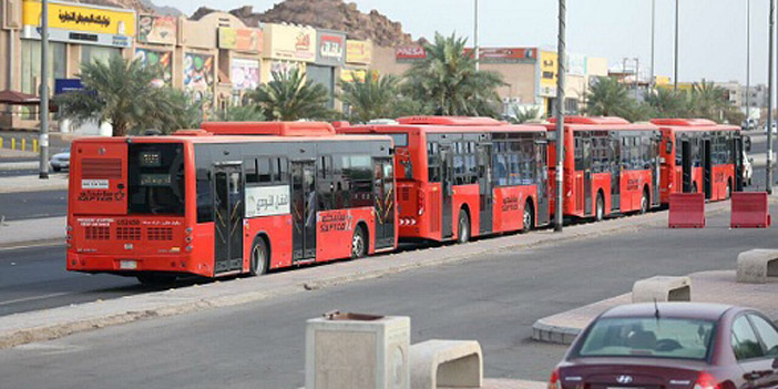  حافلات جاهزة لنقل المواطنين والمقيمين للمسجد النبوي
