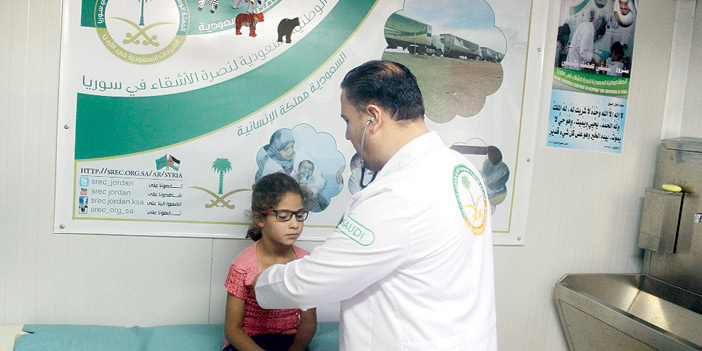 الحملة السعودية: خدمات طبية لـ2752 لاجئًا سوريًّا في مخيم الزعتري 