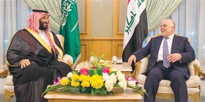 ولي ولي العهد بحث مع رئيس الوزراء العراقي مستجدات الأحداث في المنطقة 