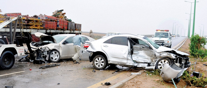 السعودية ثالث دولة في الشرق الأوسط في نسبة الحوادث المرورية 