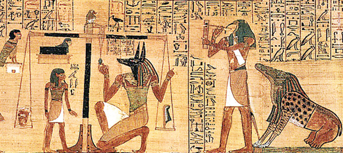  رسوم فرعونية قديمة على ورق البرديّ