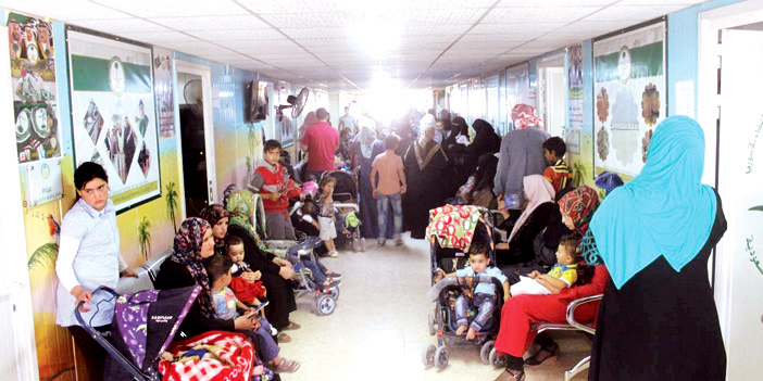  لقطات من الخدمات التي تقدمها العيادات السعودية الطبية للاجئين في مخيم الزعتري