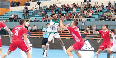 أخضر اليد يخسر من الكروات ويلاقي إيسلندا 