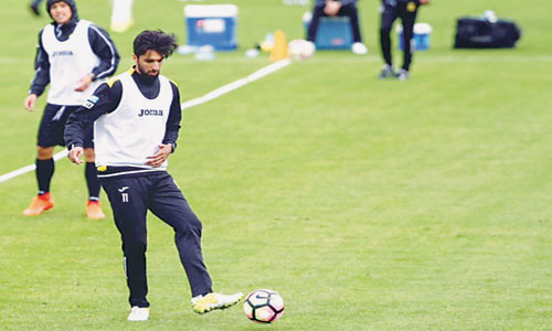  الأنصاري وباجندوح في التدريبات