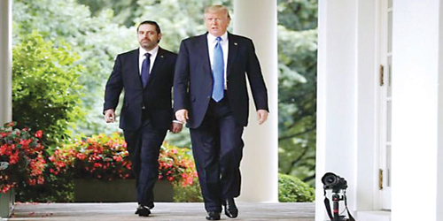  ترامب مع الحريري في البيت الأبيض