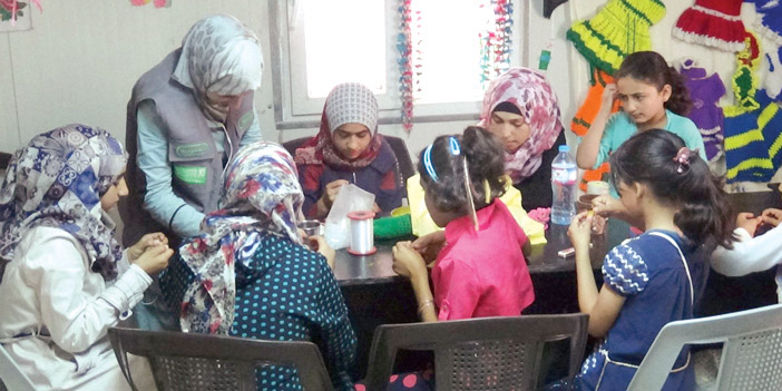 المركز السعودي للتعليم والتدريب يقدِّم برامجه التعليمية والتدريبية في الزعتري 