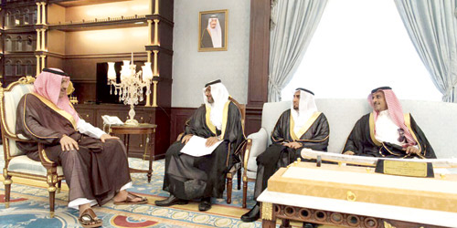  الأمير حسام بن سعود مستقبلاً  الشيخ الغامدي