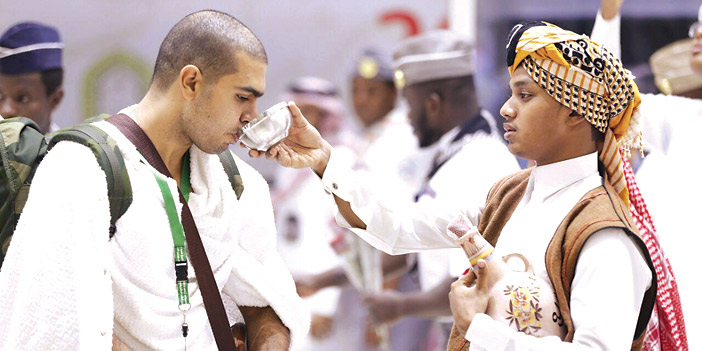  ماء زمزم في استقبال الضيوف