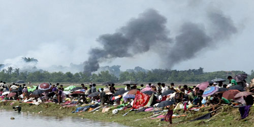 عبور نحو 125 ألف لاجئ إلى بنغلادش وتخوف من أزمة إنسانية 