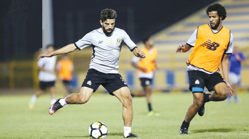  جانب من مشاركة محمد فوزير في المران