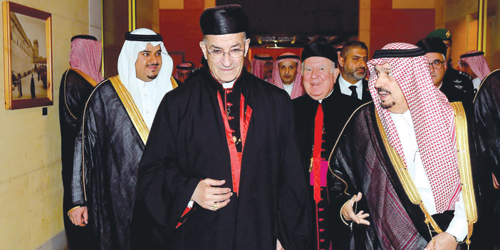 أمير الرياض يقيم مأدبة غداء تكريماً للبطريرك اللبناني 
