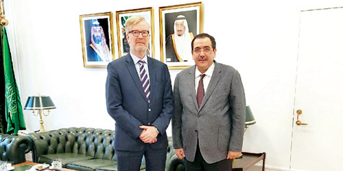  السفير الزيد يلتقي مدير عام معهد استكهولم الدولي