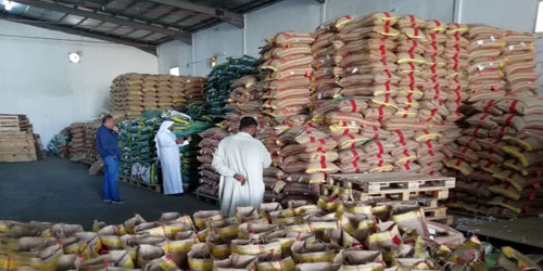 «التجارة» تضبط 360 طن أرز مغشوش 