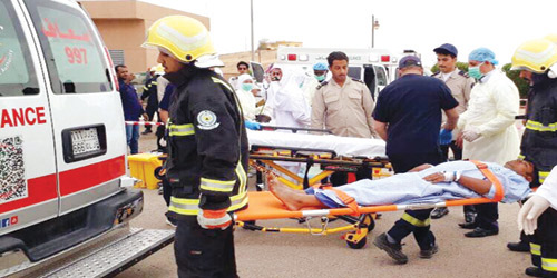  من عمليات الإخلاء بمستشفى ثادق العام