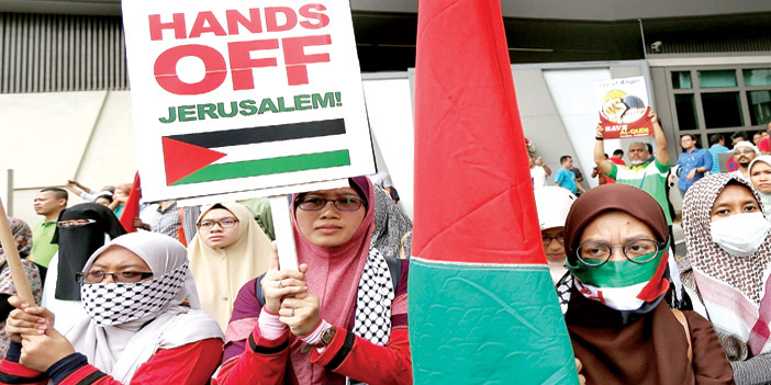  احتجاجات في جميع عواصم العالم شرقاً وغرباً تضامناً مع القضية الفلسطينية