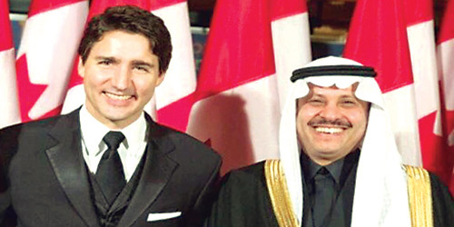 السفير السديري يلتقي رئيس الوزراء الكندي 