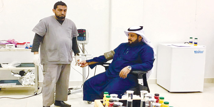  جانب من المتبرعين