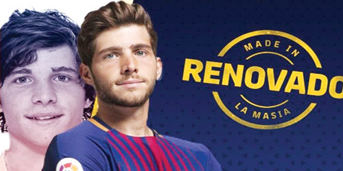 برشلونة يمدد عقد سيرجي روبرتو حتى 2022 مع بند جزائي مرتفع 