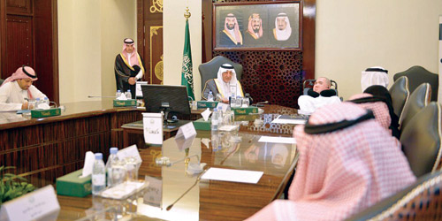   سموه خلال الاستقبال