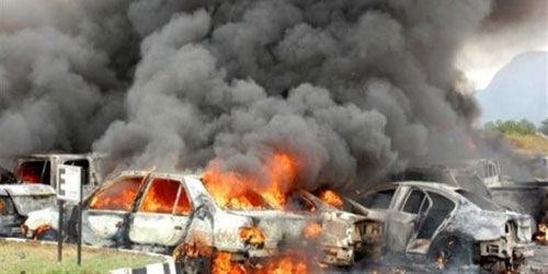 22 قتيلاً في انفجار سيارتين مفخختين في بنغازي 