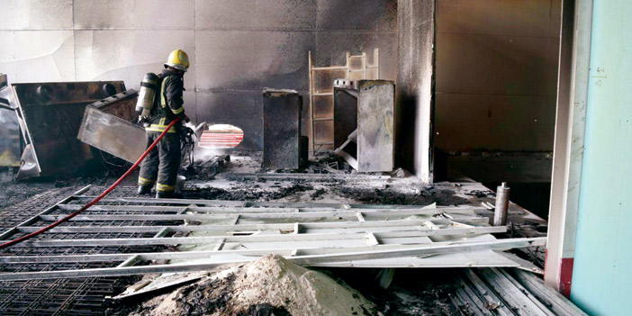 حريق العليا 