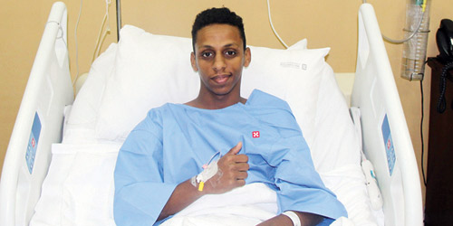  تميم بعد نجاح العملية بمستشفى د. سليمان الحبيب