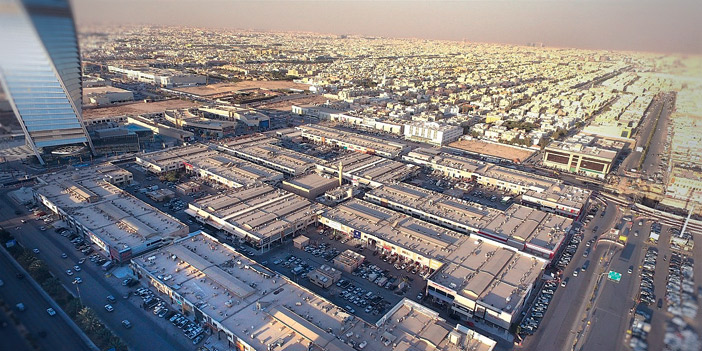   منظر علوي للسوق