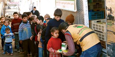 مركز الملك سلمان للإغاثة يقدم مساعدات إغاثية عاجلة في الغوطة الشرقية 