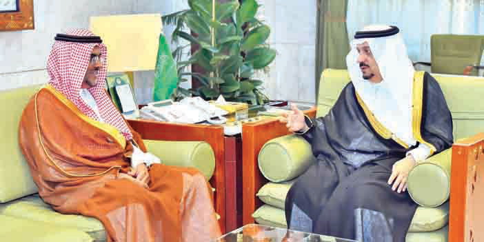   أمير منطقة الرياض يستقبل الأمير بندر بن عبدالله بن مشاري