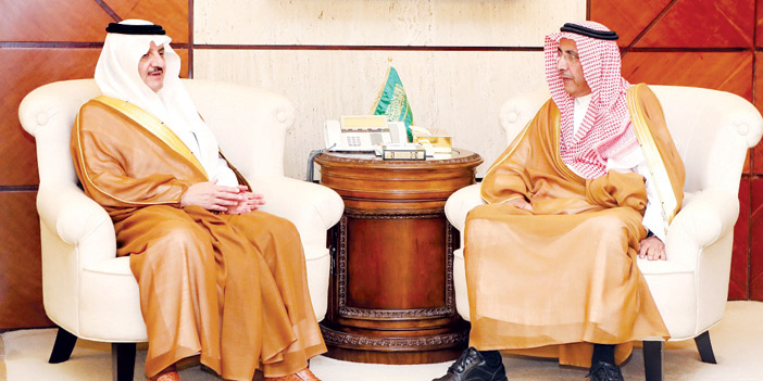  الأمير سعود بن نايف يستقبل معالي المهندس إبراهيم السلطان