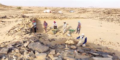 اكتشافات أثرية في موقع عشم الأثري 