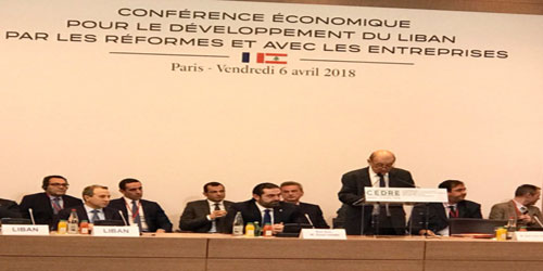 انطلاق مؤتمر باريس الدولي لدعم لبنان بمشاركة 37 دولة 